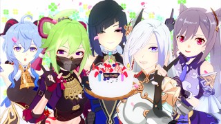 GENSHIN IMPACT HENTAI COMPILATION (Yelan, Kuki Shinobu, Ganyu, Keqing, Shenhe)